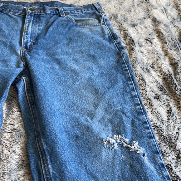 Carhartt Destroyed Mom Jeans Ultra High Waisted - Picture 2 of 15